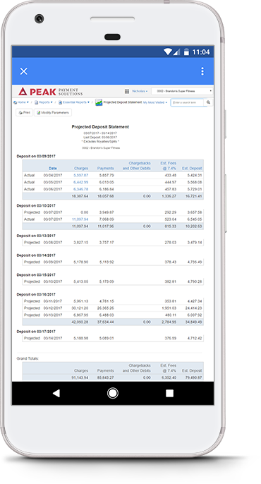 Deposit Statements